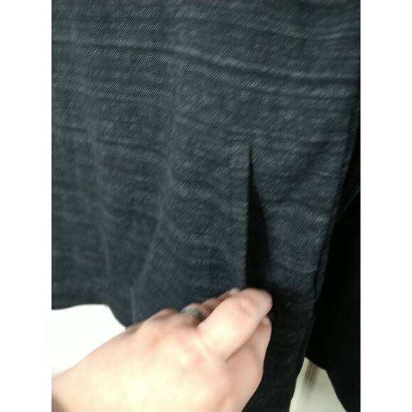 Duluth Trading Post Grey Mock Neck Tunic Pock Thumbholes Top. Size M - Picture 9 of 12